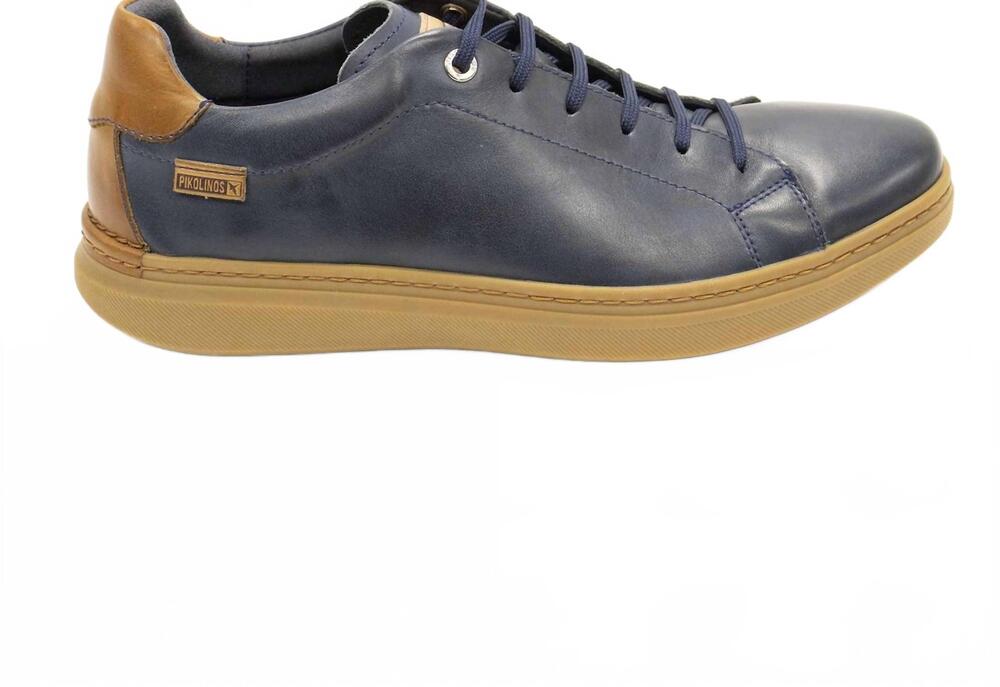 NEW PIKOLINOS men's begur m7p leather shoes in blue